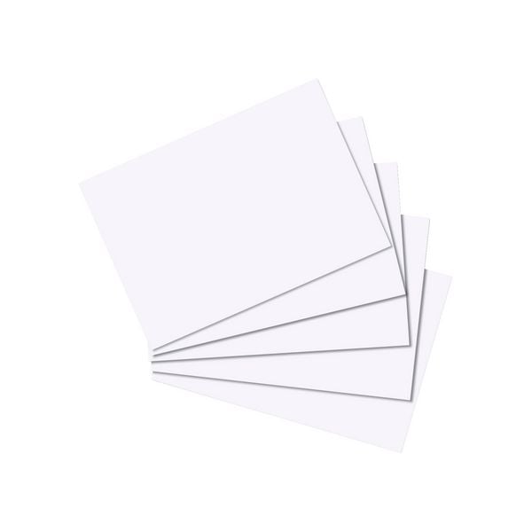 Produktbild: Herlitz Karteikarte A8 blanko wei&szlig; 100er Packung
