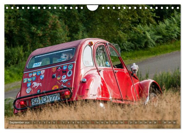 Produktbild: Citro&euml;n 2 CV - Zum Kippen zu schade (Wandkalender 2026 DIN A4 quer), CALVENDO Monatskalender