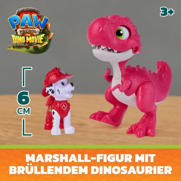 Produktbild: PAW Patrol: Der Dino Film, Roaring Pups, Marshall & Rhubarb Dino-Figur