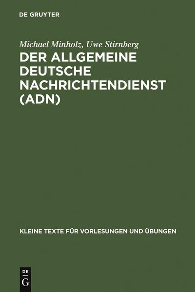 Produktbild: Der Allgemeine Deutsche Nachrichtendienst (ADN)