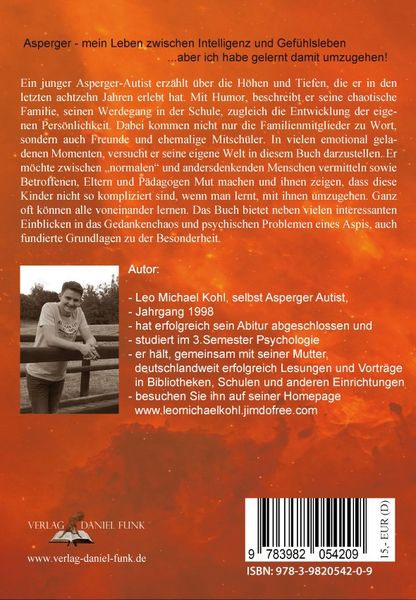 Produktbild: Asperger mein Leben zwischen Intelligenz und Gef&uuml;hlsleben