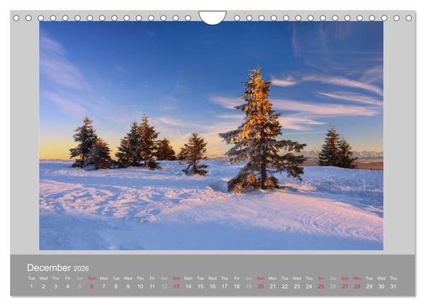 Produktbild: Switzerland Mountainscapes 2026 (Wall Calendar 2026 DIN A4 landscape), CALVENDO 12 Month Wall Calendar