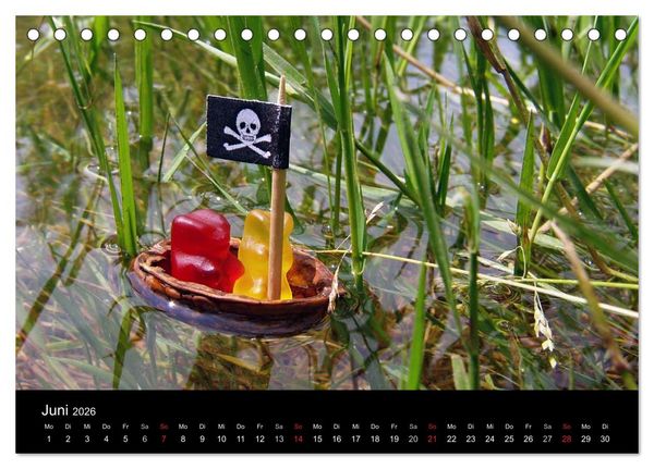 Produktbild: Die Welt der Fruchtgummis (Tischkalender 2026 DIN A5 quer), CALVENDO Monatskalender