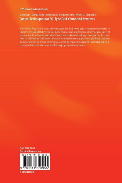 Produktbild: Control Techniques for LCL-Type Grid-Connected Inverters