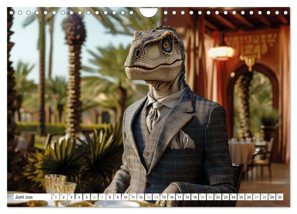 Produktbild: Reiche Dinos. Sie leben &ndash; im Luxus. (Wandkalender 2026 DIN A4 quer), CALVENDO Monatskalender