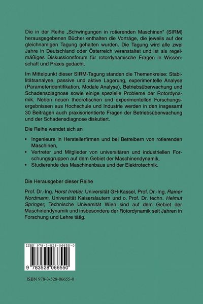 Produktbild: Schwingungen in rotierenden Maschinen III