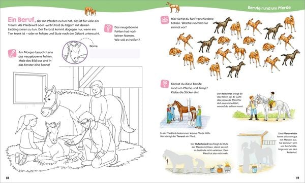 Produktbild: WAS IST WAS Junior Mitmach-Heft Pferde & Ponys