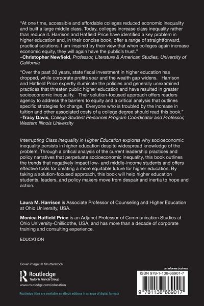 Produktbild: Interrupting Class Inequality in Higher Education