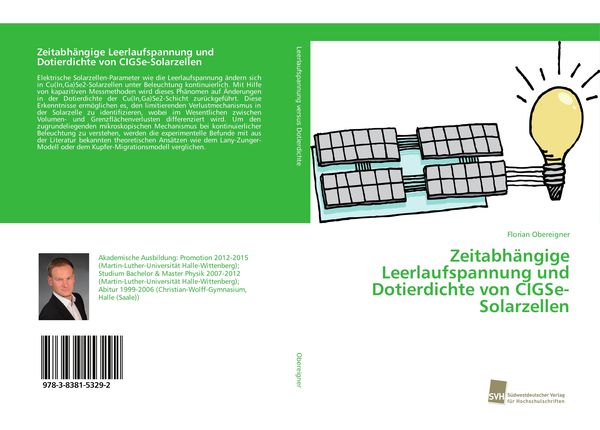 Produktbild: Zeitabh&auml;ngige Leerlaufspannung und Dotierdichte von CIGSe-Solarzellen