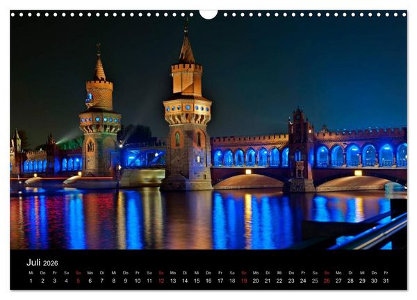 Produktbild: Berlin bei Nacht (Wandkalender 2026 DIN A3 quer), CALVENDO Monatskalender