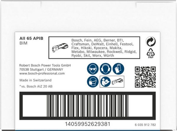 Produktbild: Bosch Power Tools PRO AII 65 APIB Blatt f&uuml;r 2608669081