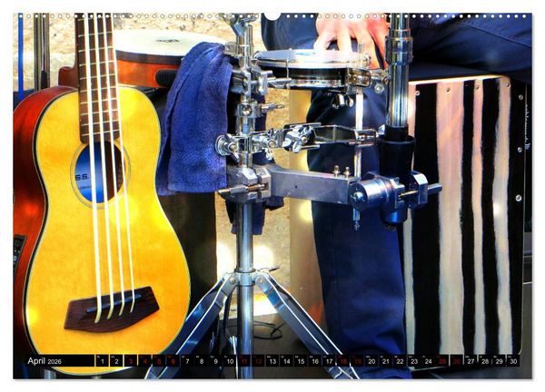 Produktbild: Percussion - Rhythmus im Blut (Wandkalender 2026 DIN A2 quer), CALVENDO Monatskalender