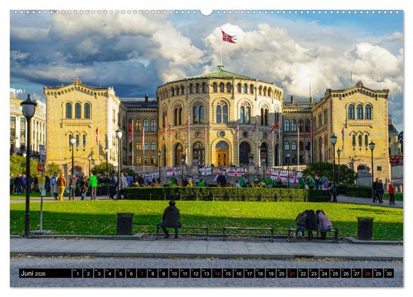 Produktbild: Oslo Impressionen (hochwertiger Premium Wandkalender 2026 DIN A2 quer), Kunstdruck in Hochglanz