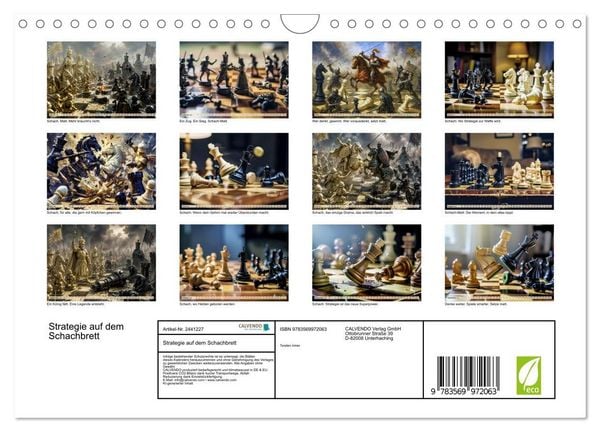 Produktbild: Strategie auf dem Schachbrett (Wandkalender 2027 DIN A4 quer), CALVENDO Monatskalender