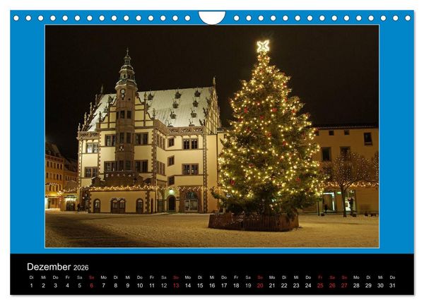 Produktbild: Schweinfurt bei Nacht verzaubernd und bunt (Wandkalender 2026 DIN A4 quer), CALVENDO Monatskalender