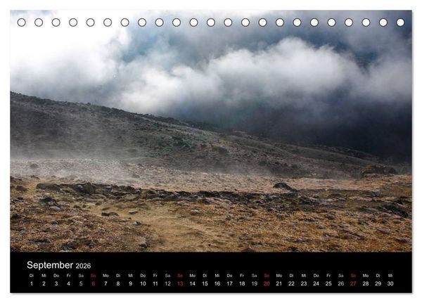 Produktbild: Majest&auml;tische Bergwelten - Der Everest Trek (Tischkalender 2026 DIN A5 quer), CALVENDO Monatskalender