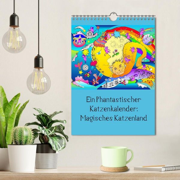Produktbild: Ein phantastischer Katzenkalender: Magisches Katzenland (Wandkalender 2027 DIN A4 hoch), CALVENDO Monatskalender