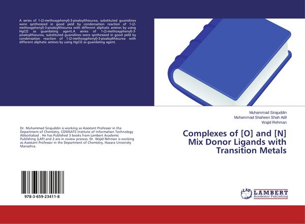 Produktbild: Complexes of [O] and [N] Mix Donor Ligands with Transition Metals