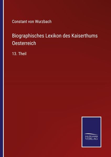 Biographisches Lexikon des Kaiserthums Oesterreich