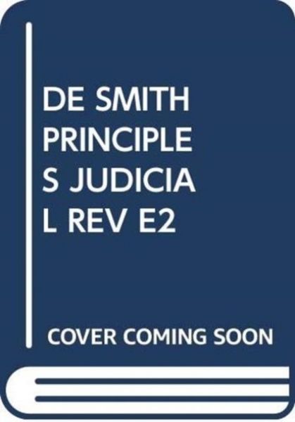 Produktbild: De Smith's Principles of Judicial Review