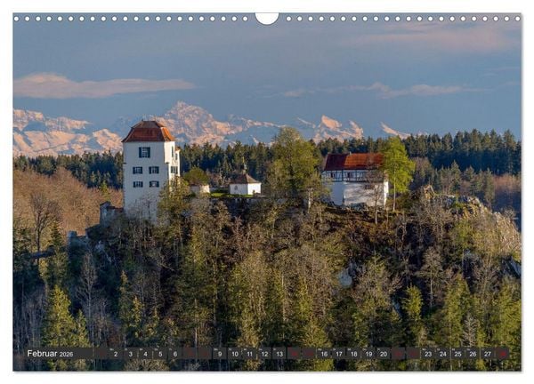 Produktbild: Alpen-Fernsichten von der S&uuml;dwestalb und Oberen Donau (Wandkalender 2026 DIN A3 quer), CALVENDO Monatskalender
