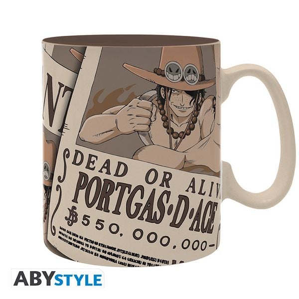 Produktbild: ONE PIECE - Mug - 460ml - Wanted Ace - cardboard box