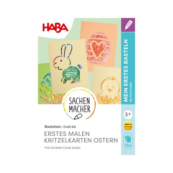 Produktbild: Bastelset - Erstes Malen Kritzelkarten Ostern