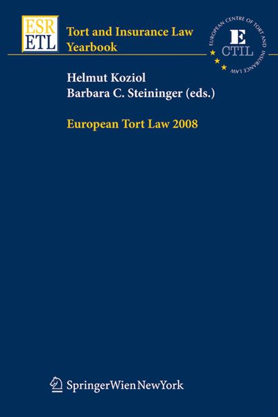 Produktbild: European Tort Law 2008