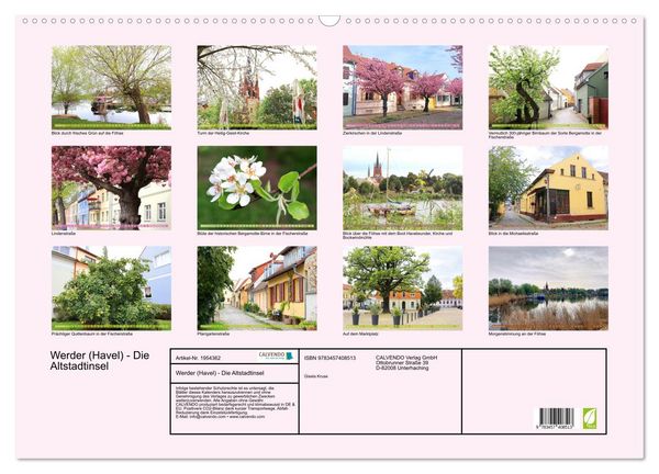 Produktbild: Werder (Havel) - Die Altstadtinsel (Wandkalender 2026 DIN A2 quer), CALVENDO Monatskalender