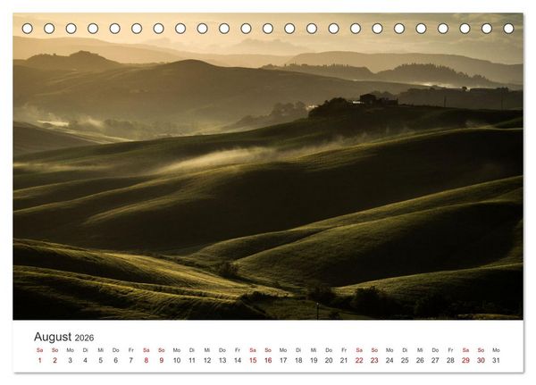 Produktbild: Gr&uuml;ne Farbt&ouml;ne Toskana (Tischkalender 2026 DIN A5 quer), CALVENDO Monatskalender