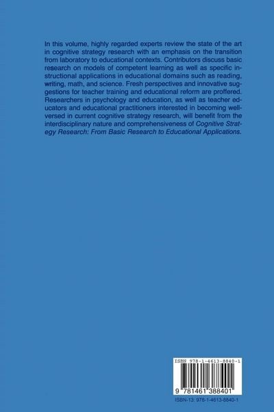 Produktbild: Cognitive Strategy Research