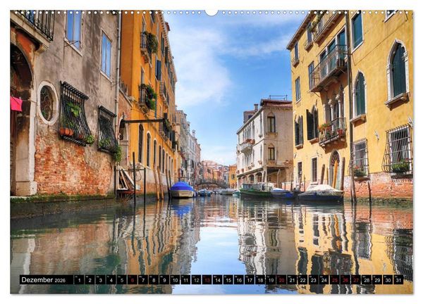 Produktbild: Venedig - Der andere Blick (hochwertiger Premium Wandkalender 2026 DIN A2 quer), Kunstdruck in Hochglanz