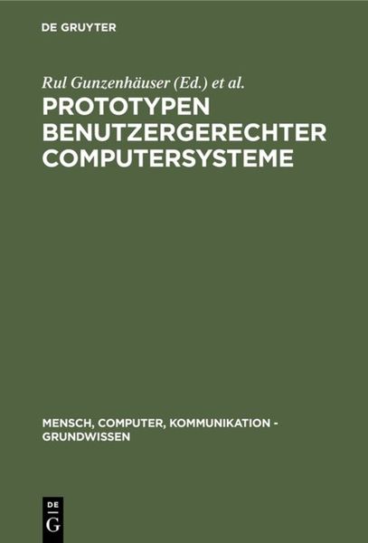 Produktbild: Prototypen benutzergerechter Computersysteme
