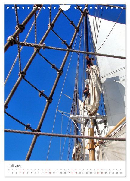 Produktbild: Unter wei&szlig;en Segeln - Mit einem Dreimaster auf der Ostsee (Wandkalender 2026 DIN A4 hoch), CALVENDO Monatskalender