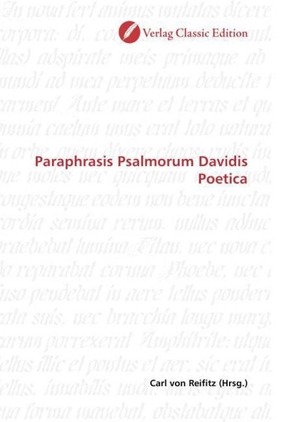 Produktbild: Paraphrasis Psalmorum Davidis Poetica
