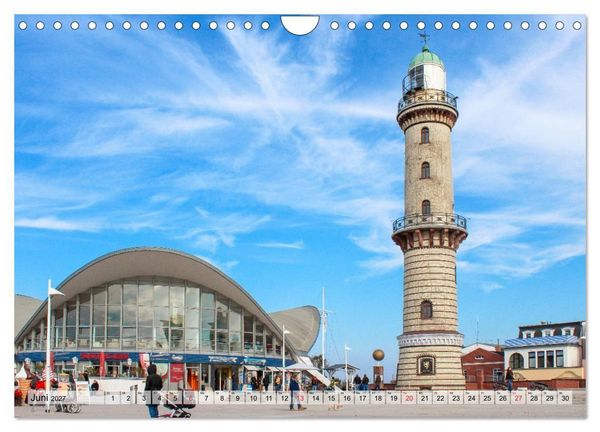Produktbild: Hansestadt Rostock Historischer Stadtkern bis Warnem&uuml;nde (Wandkalender 2027 DIN A4 quer), CALVENDO Monatskalender