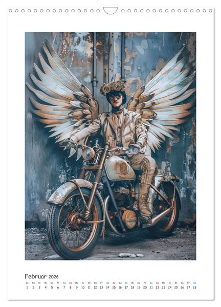Produktbild: Freiheit auf zwei R&auml;dern - Die Abenteuer der Angel-Biker (Wandkalender 2026 DIN A3 hoch), CALVENDO Monatskalender