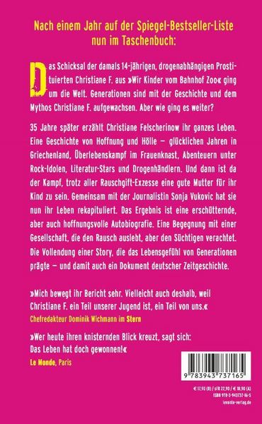 Produktbild: Christiane F. - Mein zweites Leben
