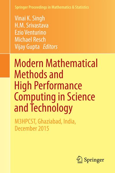 Produktbild: Modern Mathematical Methods and High Performance Computing in Science and Technology