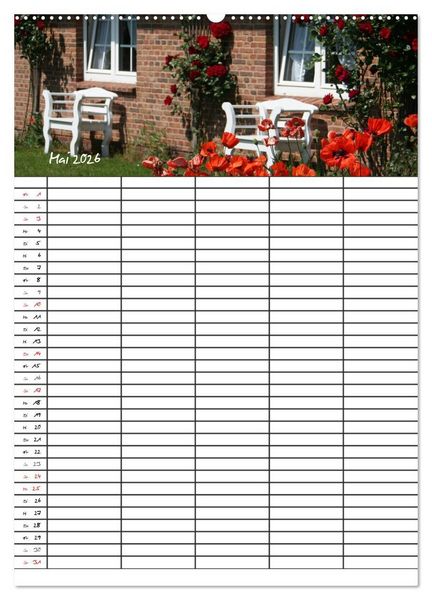 Produktbild: Familienplaner - Sylt (Wandkalender 2026 DIN A2 hoch), CALVENDO Monatskalender