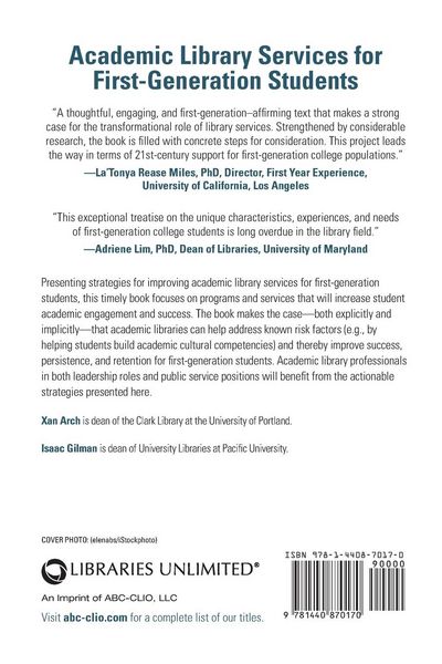 Produktbild: Academic Library Services for First-Generation Students