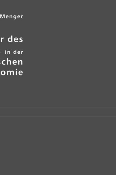 Produktbild: Carl Menger