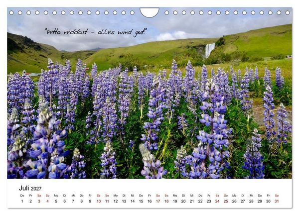Produktbild: Islandherzen (Wandkalender 2027 DIN A4 quer), CALVENDO Monatskalender