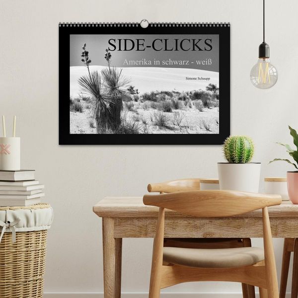 Produktbild: Side-Clicks Amerika in schwarz-wei&szlig; (Wandkalender 2026 DIN A3 quer), CALVENDO Monatskalender