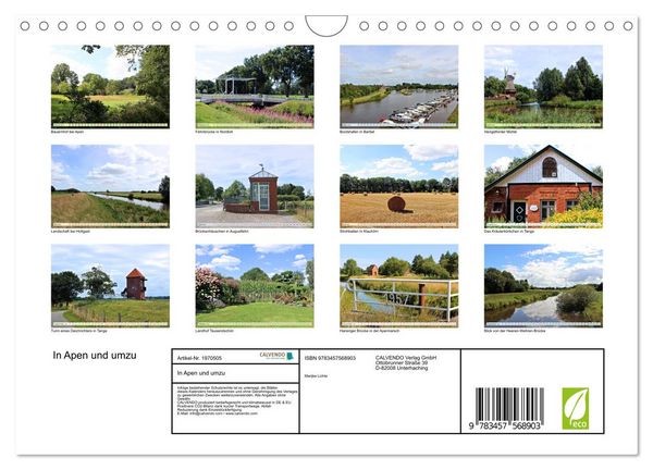 Produktbild: In Apen und umzu (Wandkalender 2026 DIN A4 quer), CALVENDO Monatskalender