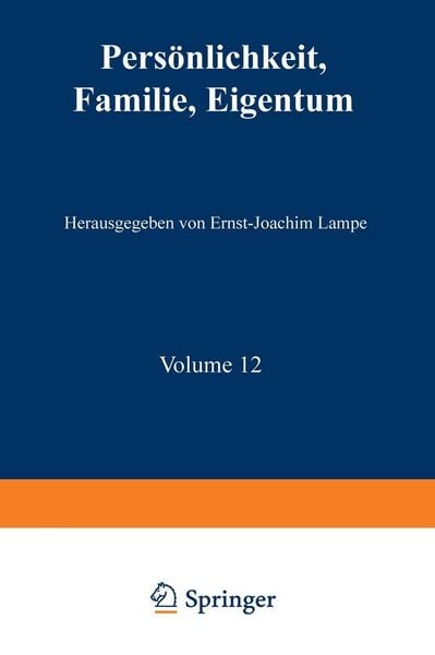 Produktbild: Pers&ouml;nlichkeit, Familie, Eigentum