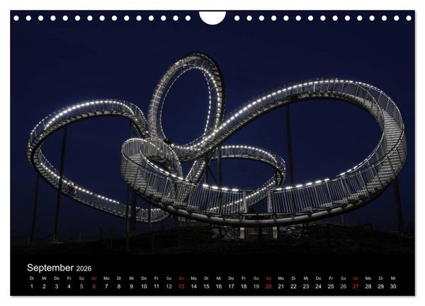 Produktbild: Impressionen Ruhrgebiet bei Nacht (Wandkalender 2026 DIN A4 quer), CALVENDO Monatskalender