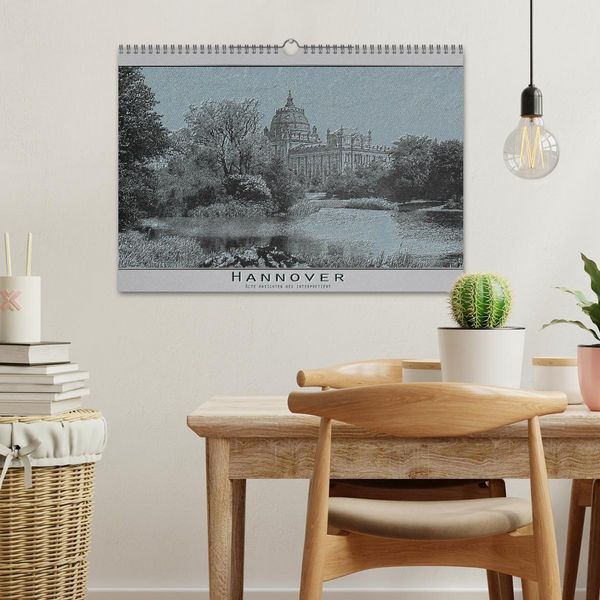 Produktbild: Hannover, alte Aufnahmen neu interpretiert. (Wandkalender 2026 DIN A3 quer), CALVENDO Monatskalender