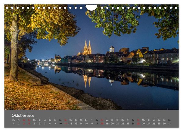 Produktbild: Regensburg - Stadtansichten (Wandkalender 2026 DIN A4 quer), CALVENDO Monatskalender