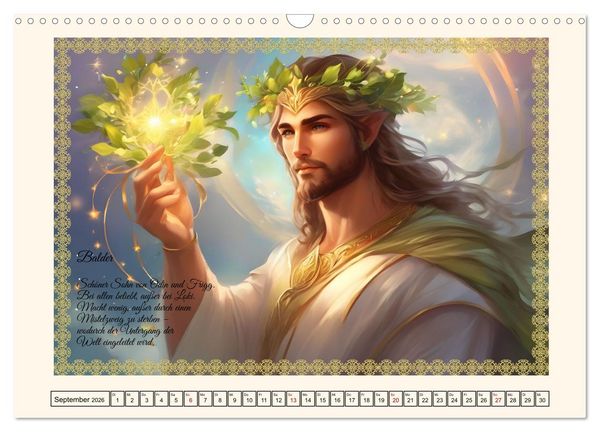 Produktbild: Nordische Mythen (Wandkalender 2026 DIN A3 quer), CALVENDO Monatskalender
